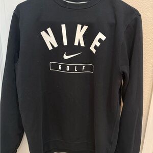 Nike Men's Black Sweatshirt with Nike Golf logo - M